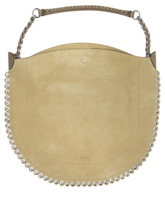 Oskan Hobo Soft Shoulder Bags Beige