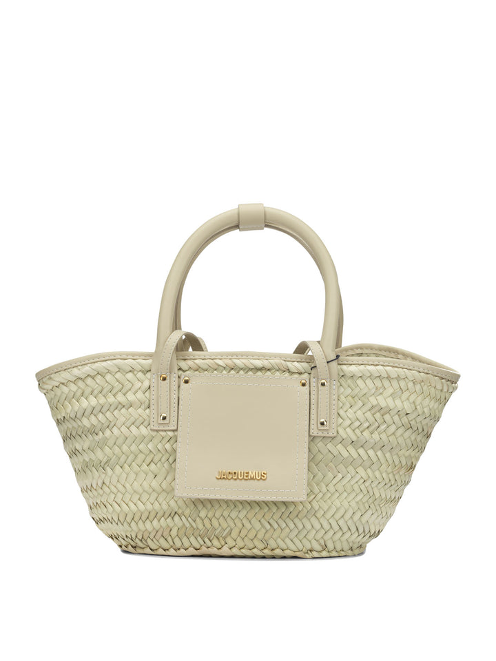 Jacquemus Le Petit Panier Soli Handbags - White | 7eadcbfe3ee1b4e5021f4bc50241c09e53d65e05