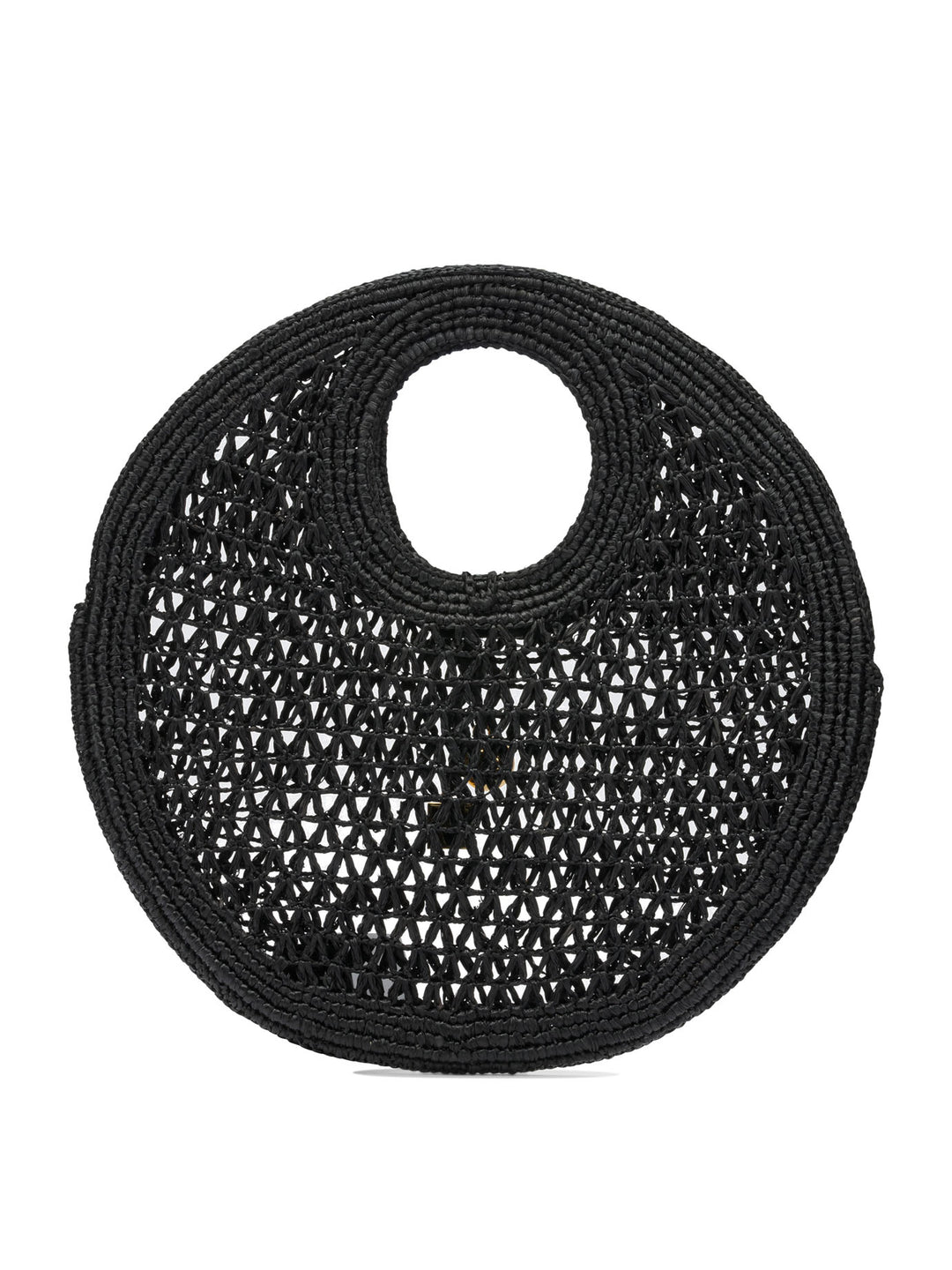 Jacquemus Le Petite Rond Beach Handbags - Black | 101d56c59b2e44223172f9a41cc702a20bc04152