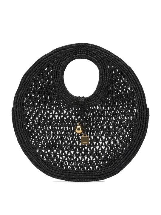 Le Petite Rond Beach Handbags Black