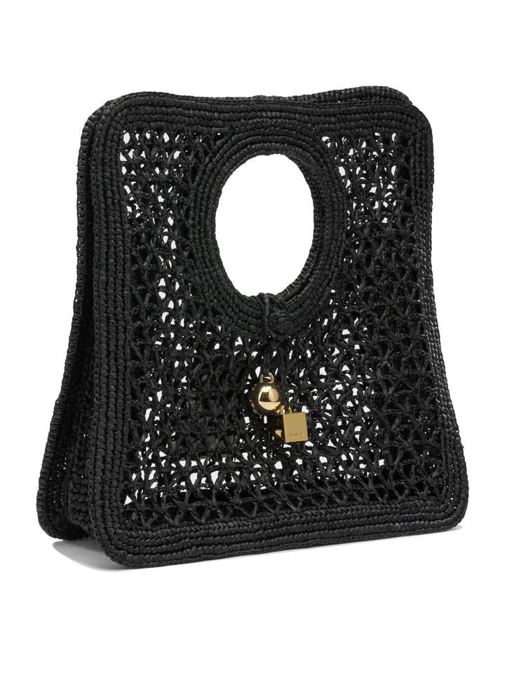 Jacquemus Le Petite Carre Spiaggia Handbags - Black | cf278ad91e8a3adaabf5baa957fe9eaacb2a294c