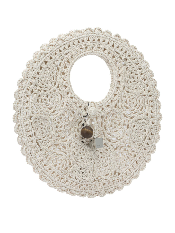 Jacquemus Le Petit Rond Spiaggia Handbags - White | 4a1dcc7d1d623a68282669117f5d3f8576de82b7