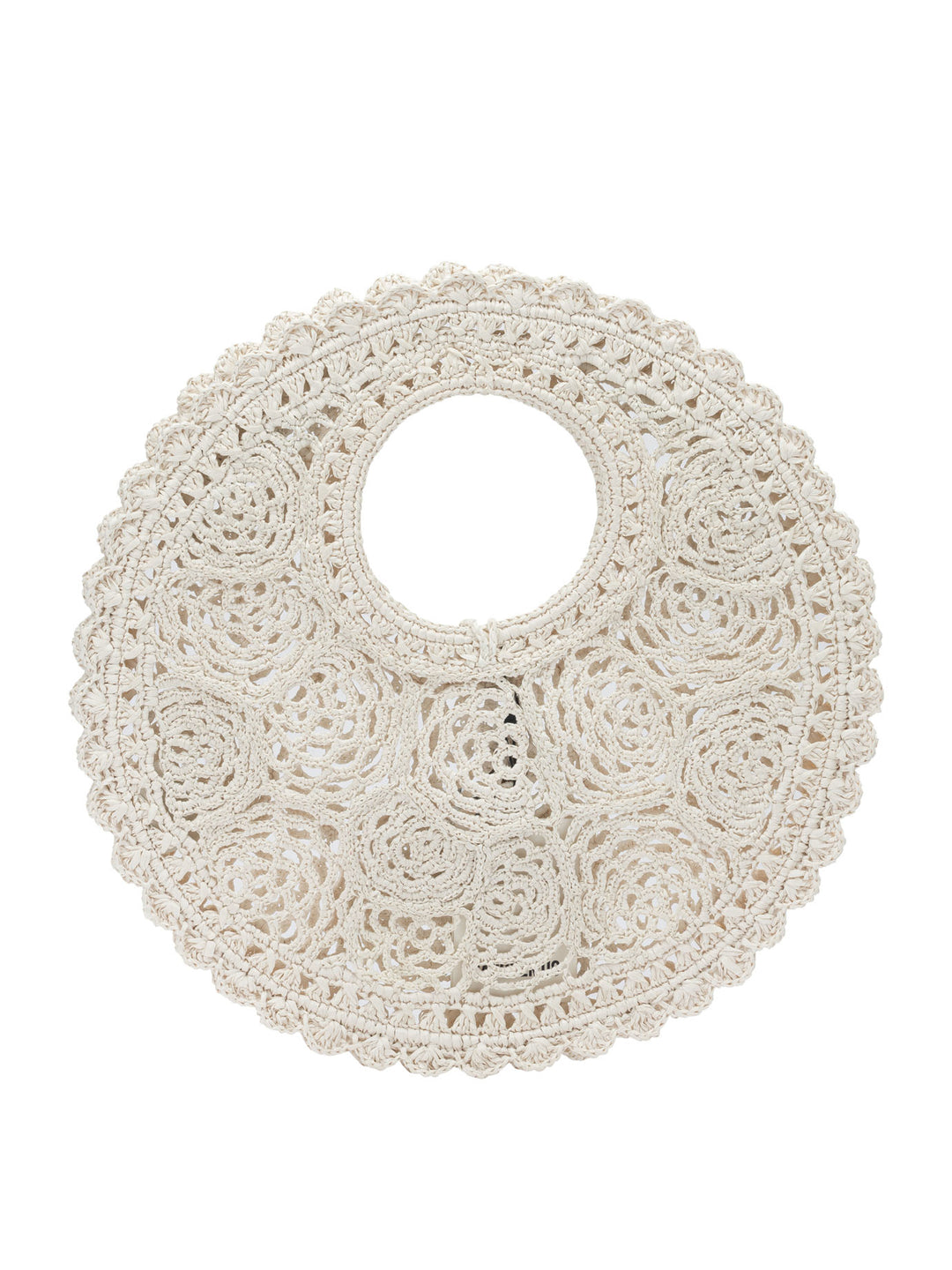 Jacquemus Le Petit Rond Spiaggia Handbags - White | 86a74649eb50aa182db3d003b71151a241698eb4