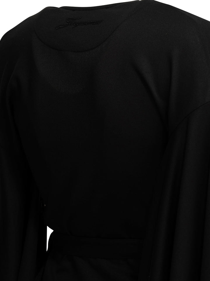 Jacquemus Casual Wrap-Around Top Tops - Black | 6b01d622aa30a56421e0910fab9f2d32fa7149d8