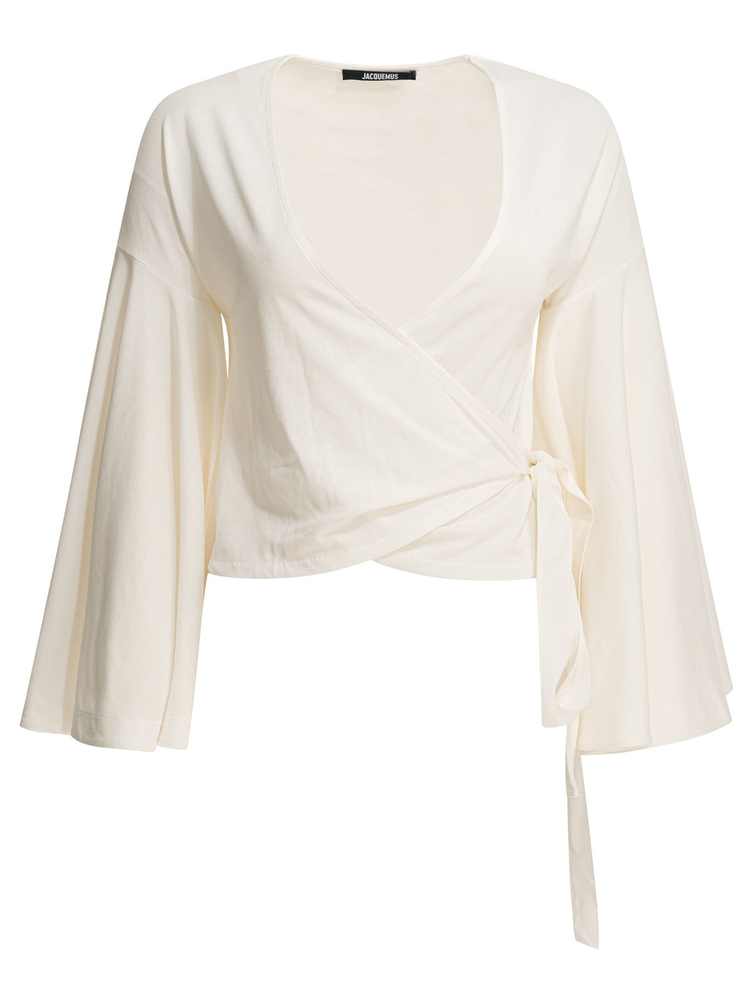 Jacquemus Casual Wrap-Around Top Tops - White | 4839ce9646ddbfcaaae31d7a5dd2ee25c70686ed