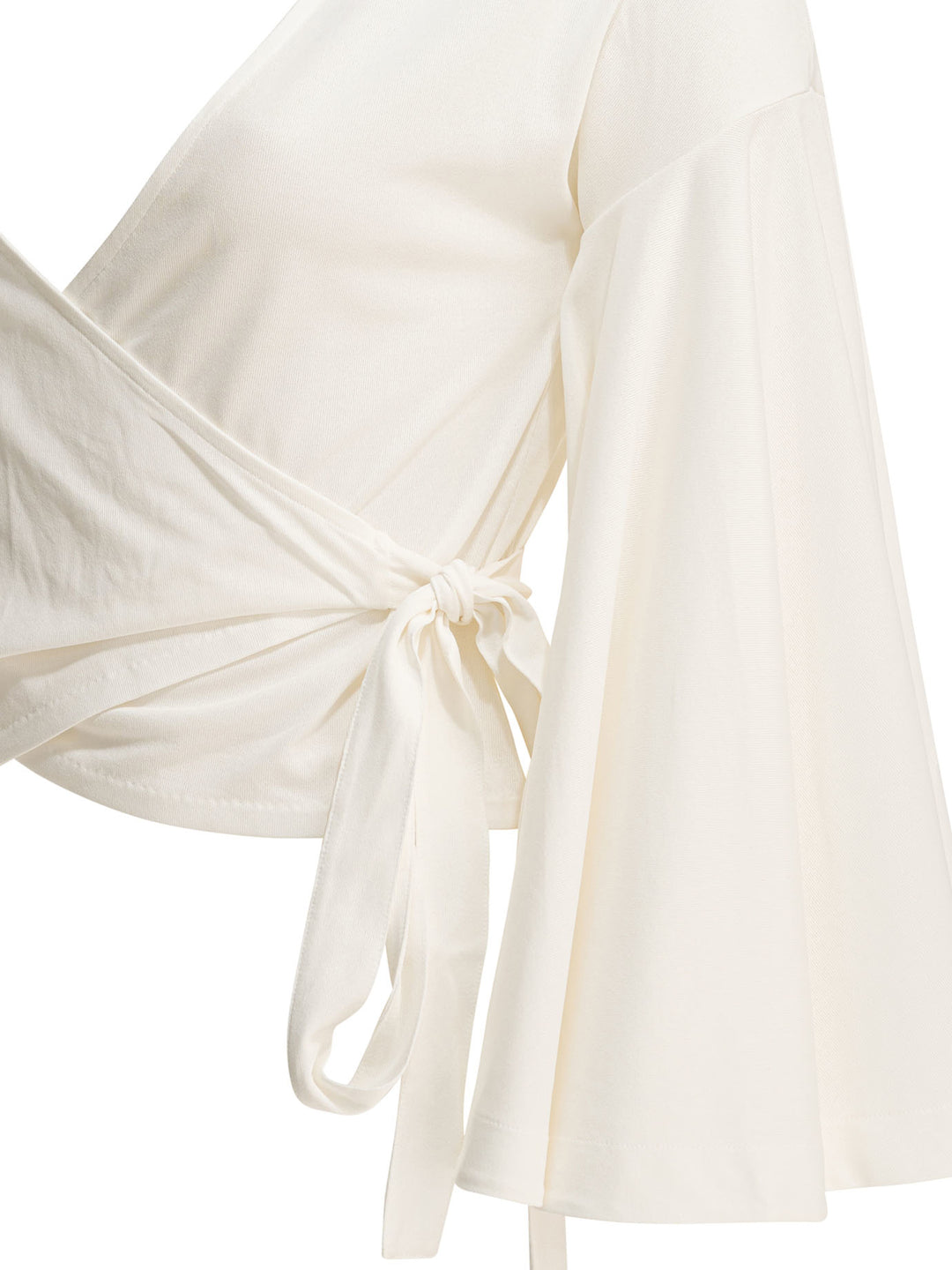 Jacquemus Casual Wrap-Around Top Tops - White | 5fb3d5289c565f9d09616931b55784f23160ab26