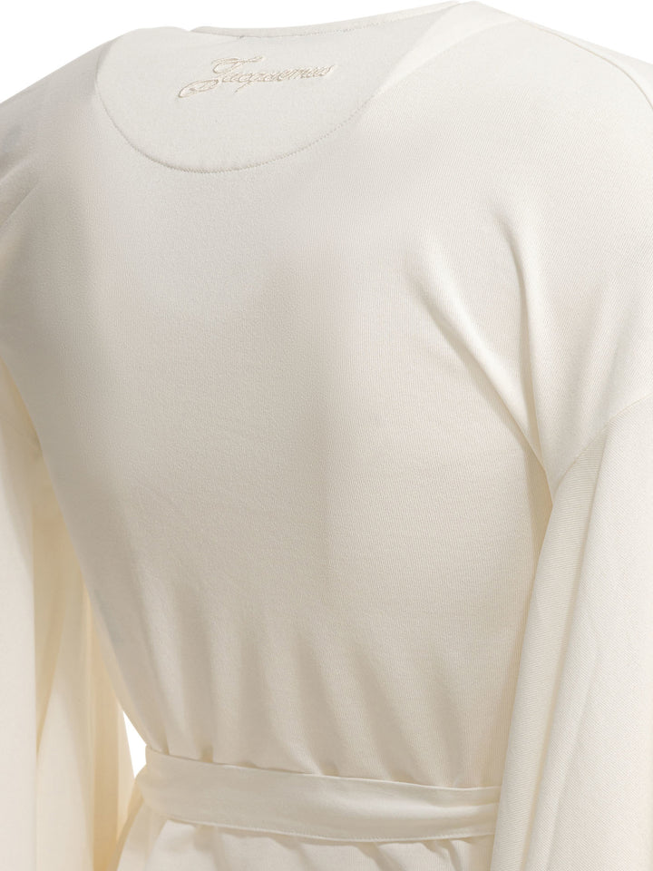 Jacquemus Casual Wrap-Around Top Tops - White | 6b8071a6b204f108cfb925f398fc3c63d1208437