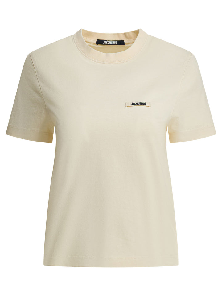 Jacquemus Gros Grain T-shirts - Beige | 10815cb5cd0c379fd68080038dd9f556a04a0b83