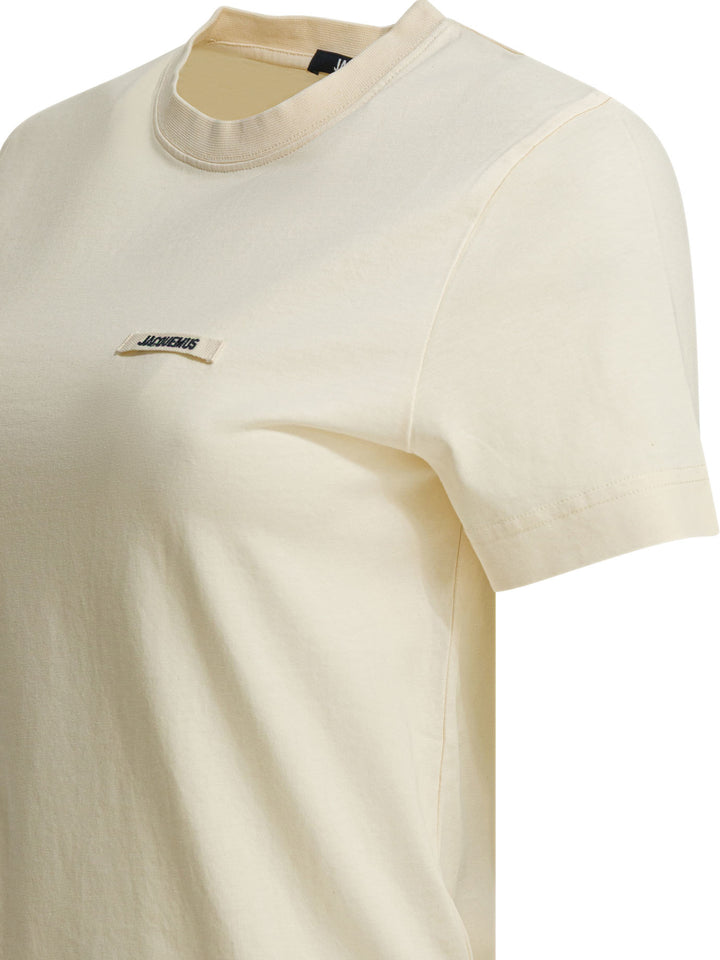 Jacquemus Gros Grain T-shirts - Beige | a26e2369bac03bb7e0f013fad3499b0da8724620