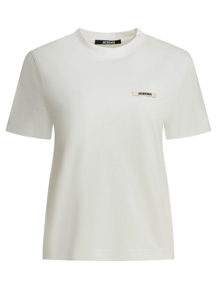 Jacquemus Gros Grain T-shirts - White | f36899fc824e6299e595829957c49a5f84681023