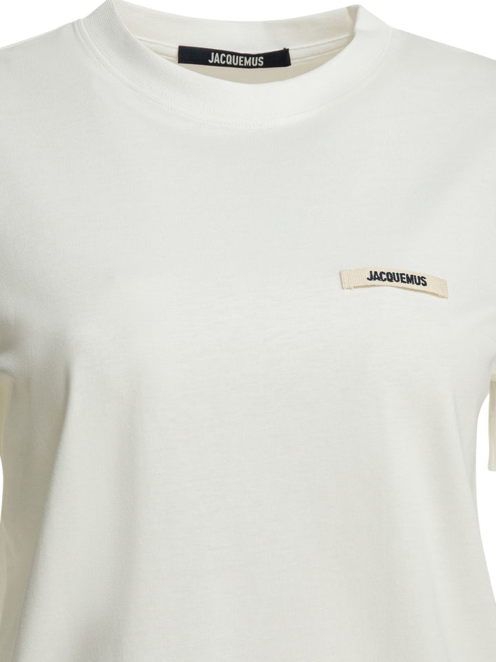 Jacquemus Gros Grain T-shirts - White | 55ebb89748a73125832fc346ea331e674e534a74