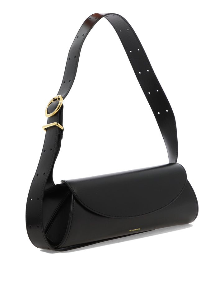 Jil Sander Cannolo Shoulder Bags - Black | bd1de03275843ed695d04d584635733d062bf6f9