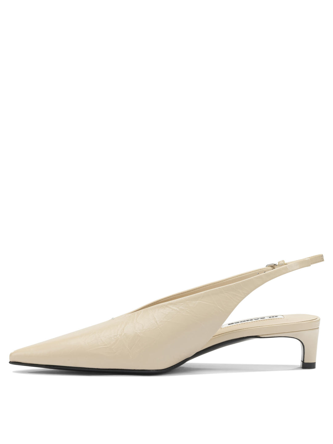Jil Sander Leather Slingback Heeled shoes - Beige | 6bd0c15d01074228b429c6941b45e08933a96499