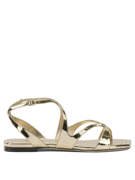 Ayla Flat Sandals Gold