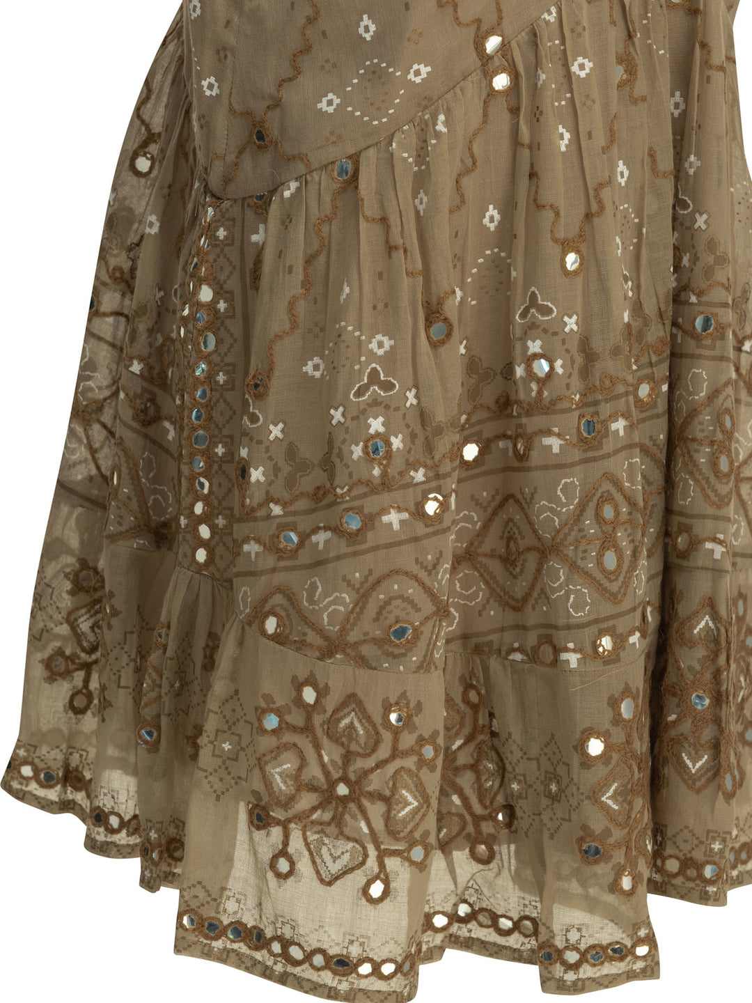 Juliet Dunn Short A-Line Dress Dresses - Brown | 1a17e1873e3a71895a6a3f8ca0dd9a50756e90fa