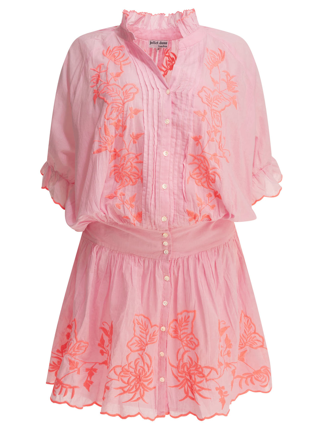 Juliet Dunn Short Shirt Dress Dresses - Pink | 1cddff683e7dd3b4d4512ee1c622a9ab0cce0dfe