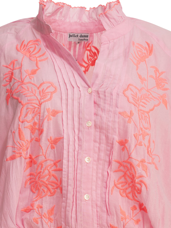 Juliet Dunn Short Shirt Dress Dresses - Pink | cd7737695240e0631c2fafbce824fd1b9b214d04