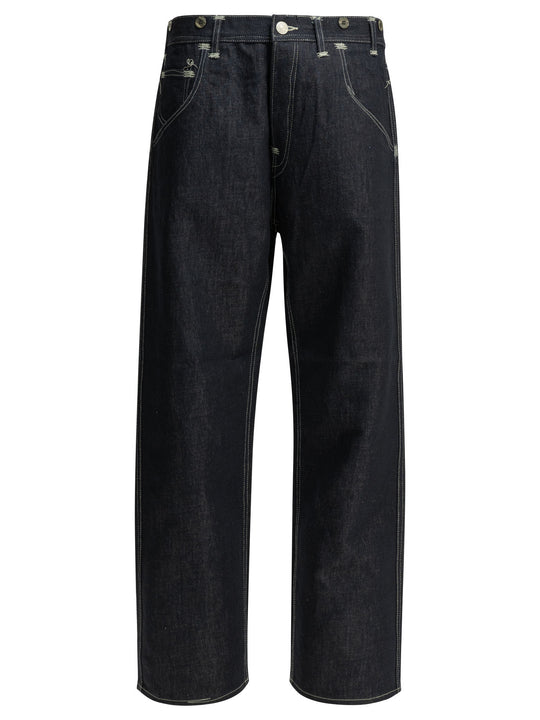 Junya Watanabe Man X Levi'S® 5-Pocket Workwear Wide Leg Jeans Blue