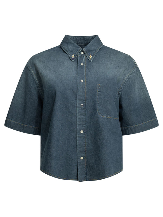 Casual Denim Shirt Shirts Blue