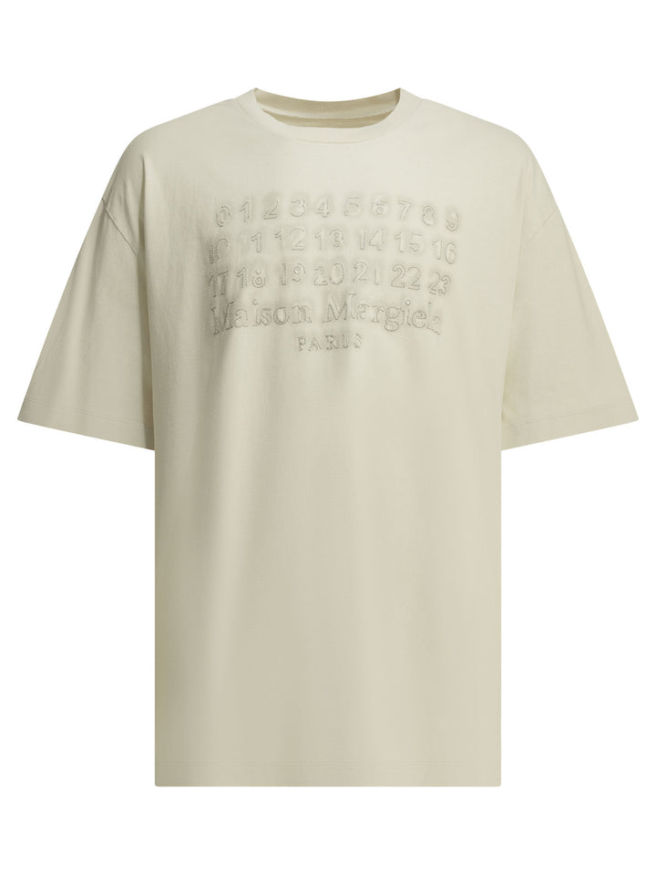 Maison Margiela Crew-Neck T-Shirt With Logo T-shirts - White | 57e3d92a506772d0c9f43b633de67f898a5772a8