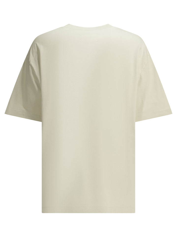 Maison Margiela Crew-Neck T-Shirt With Logo T-shirts - White | 0127b6bea014140ee7ead8de0dac96c7a8bc45a3