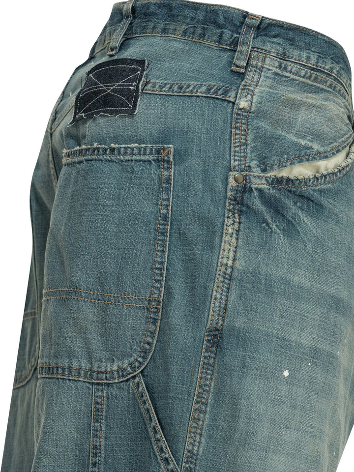 Maison Margiela Wide Leg Jeans - Light blue | 5c3111c49c131eeedde3c64a4856ad2e41a1d7e2