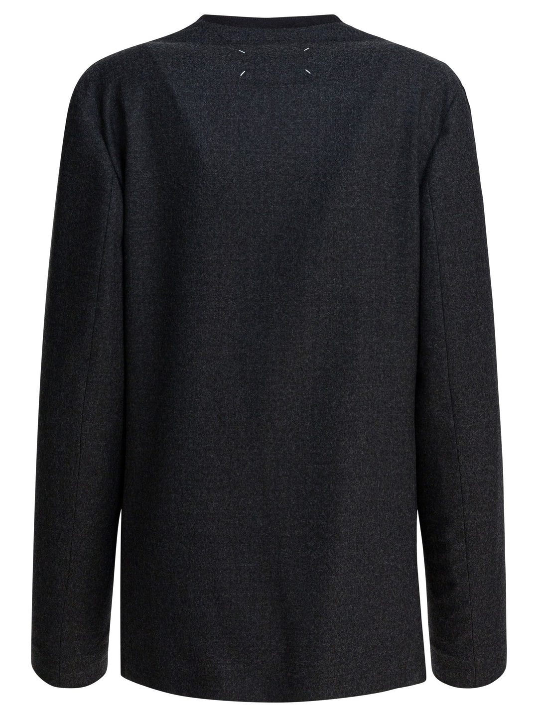 Maison Margiela Virgin Wool Blazer Jackets and Coats - Grey | 0e425437c47abe02e05c41a52071a234b2159266