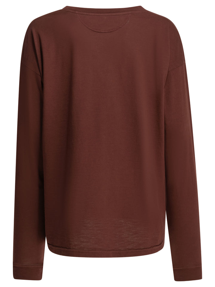 Maison Margiela Crew-Neck T-Shirt With Logo T-shirts - Bordeaux | ff5b233c99b1ba8b85bbfbe9923c980acff1a6b7