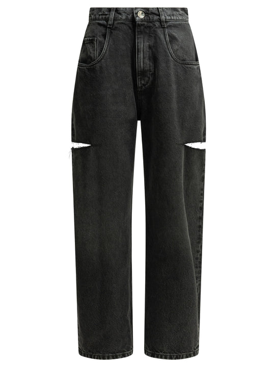 Straight-Leg Jeans Black