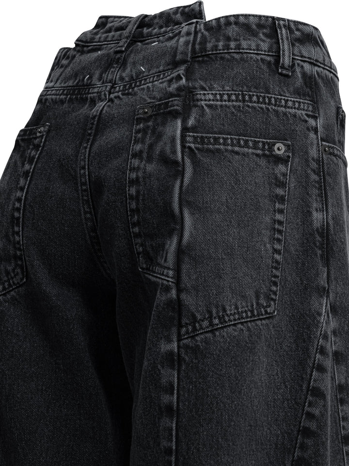 Maison Margiela Wide Leg Jeans - Black | a12225a7c9965d444660f78a7ebe275c1cba0474