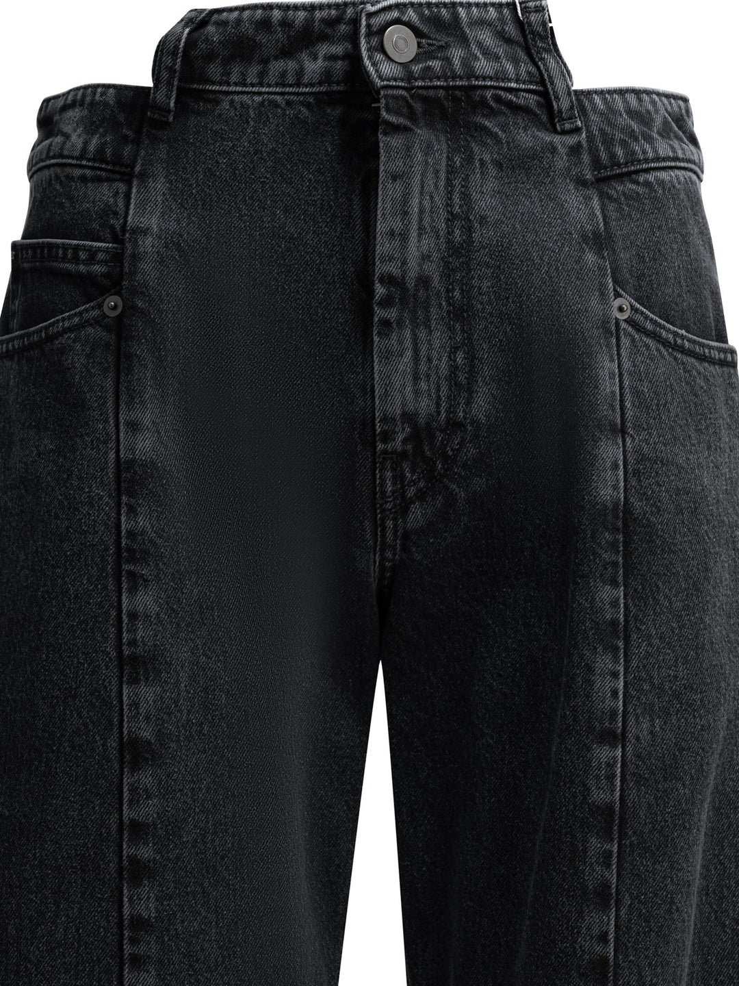 Maison Margiela Wide Leg Jeans - Black | aba4444a52bf5a5fc8184c5b9684e228f36a8d1a