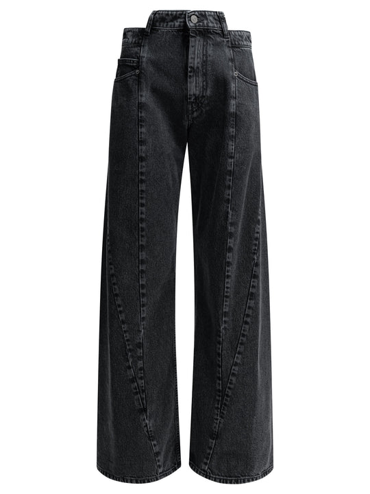Wide Leg Jeans Black