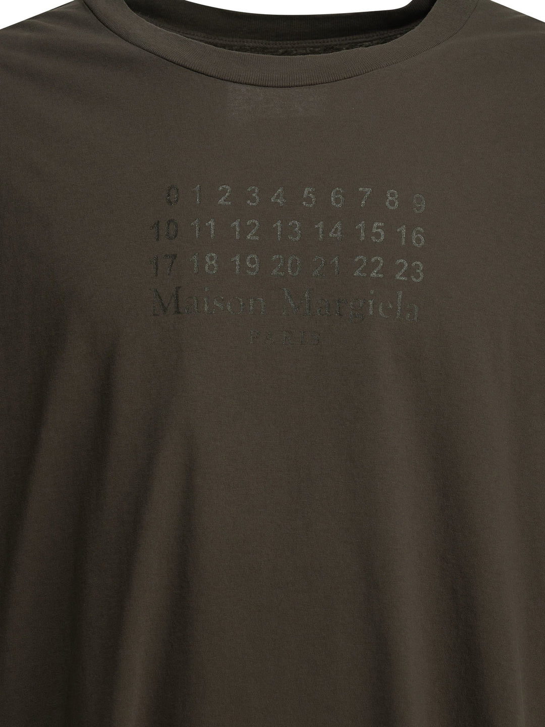 Maison Margiela Crew-Neck T-Shirt With Logo T-shirts - Grey | 1ce5c9850b92a99d858e88a46d5356dc1370e8f0