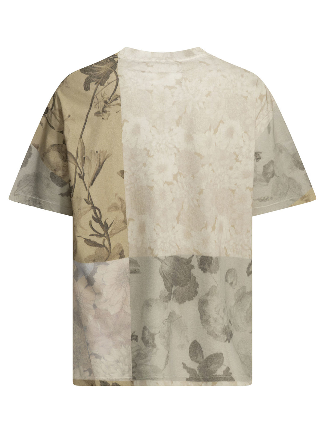 Maison Margiela Floral Crewneck T-Shirt T-shirts - Beige | 2ae59ce8e2ee93b65deba7a20c5a621383e25379