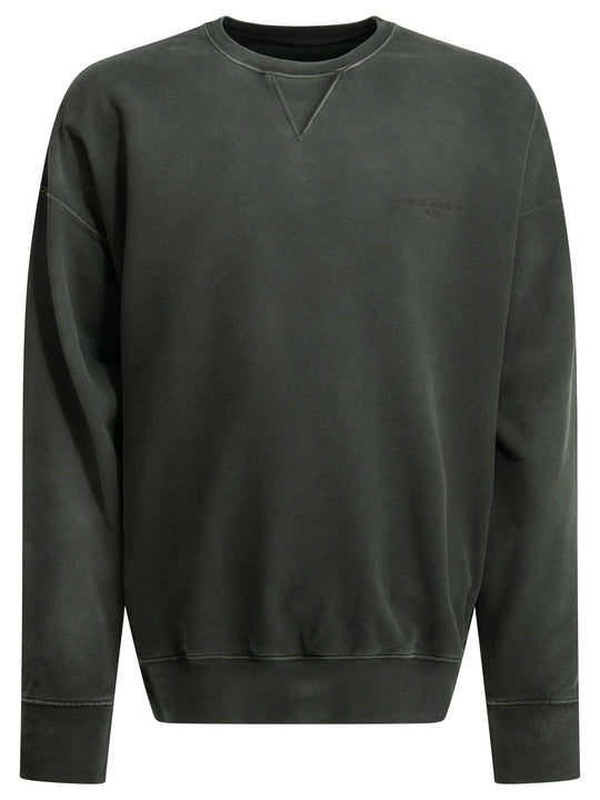 Crewneck Sweatshirt With Logo Sweatshirts Black