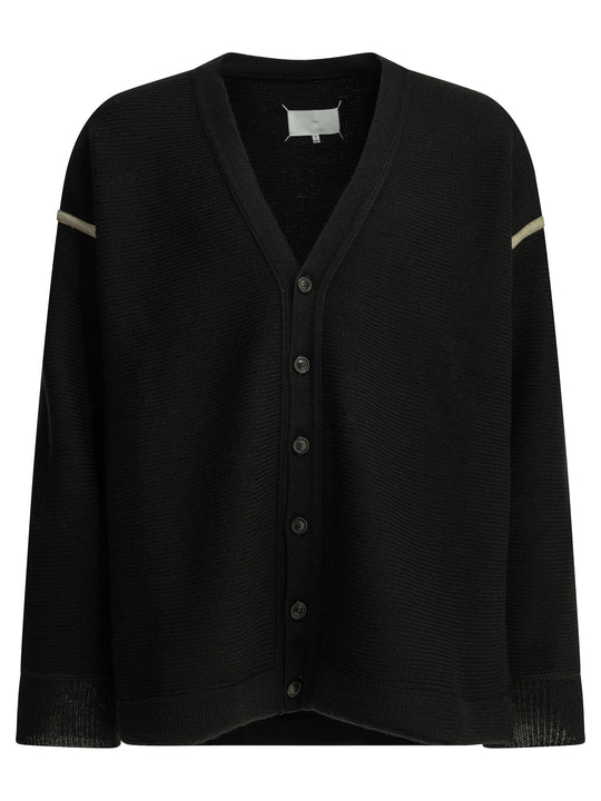 Wool Zipper Sweater Knitwear Black