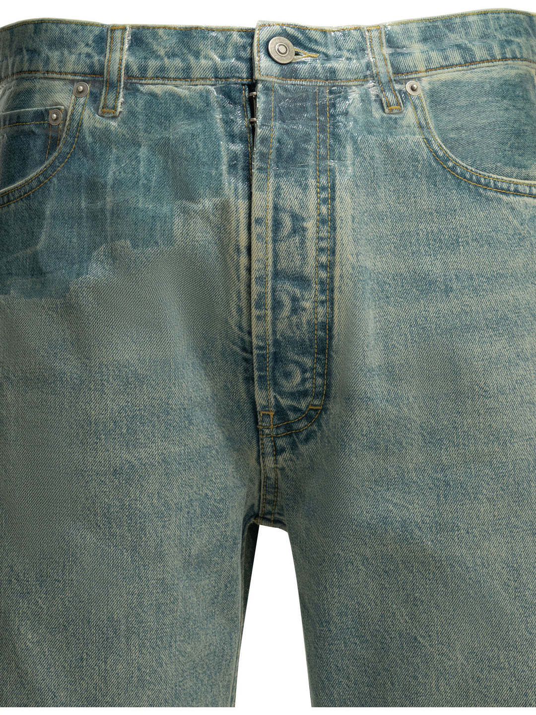 Maison Margiela Taped Jeans - Light blue | db15c984dbed10284c6ce8564bbbd798e2616219