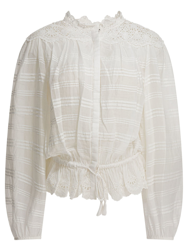 Marant ÉToile Polly Shirts - White | 43bac094f91db0801a82fe93caa04606dfc4411a