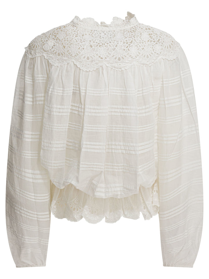 Marant ÉToile Polly Shirts - White | cd7398dc38731bdfcd4e05b54f789d90a4f6bb32