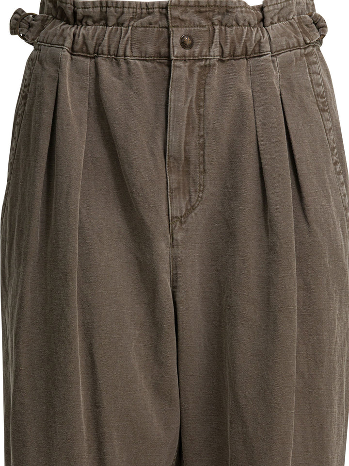 Marant ÉToile Neriah Trousers - Brown | f7b0a90edaf6dbce50f7f1aab251e2affacde134