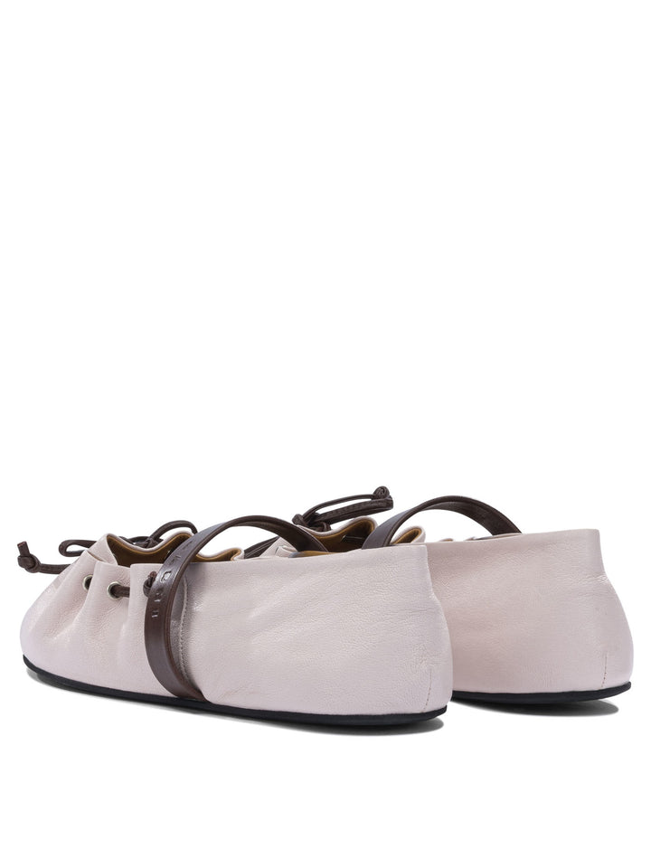 Marni Mary Jane Leather Ballet Flats Ballerinas - Pink | b4320179aab08144e41619c73b5ca67a859680b8