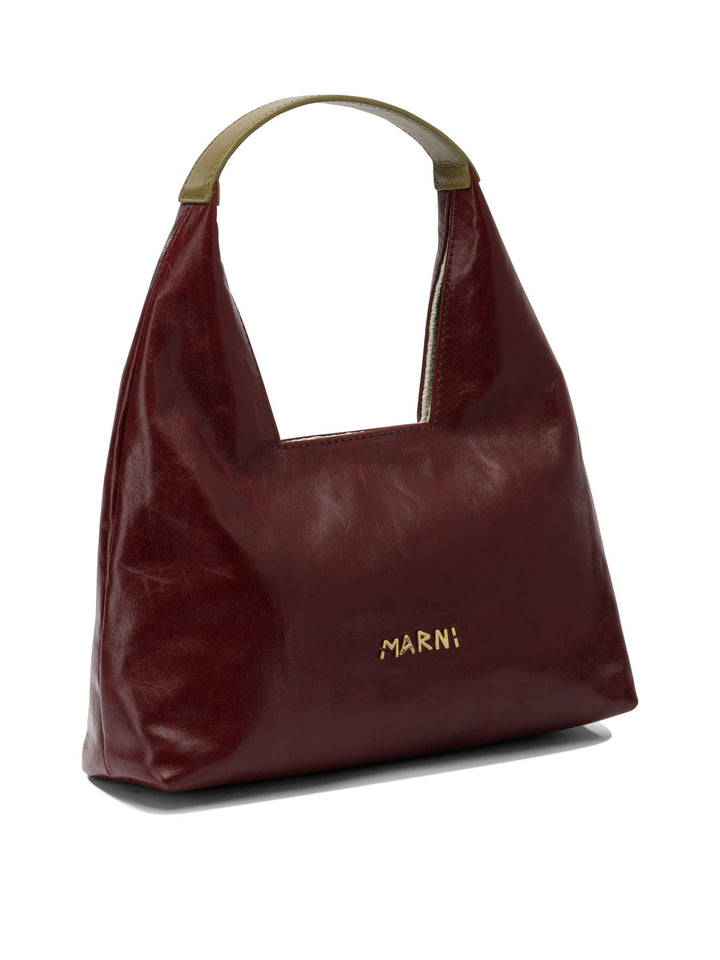 Marni Trapeze Shoulder Bags - Bordeaux | 0e3fe7e591362268b23652904bf0c56748d2df2d