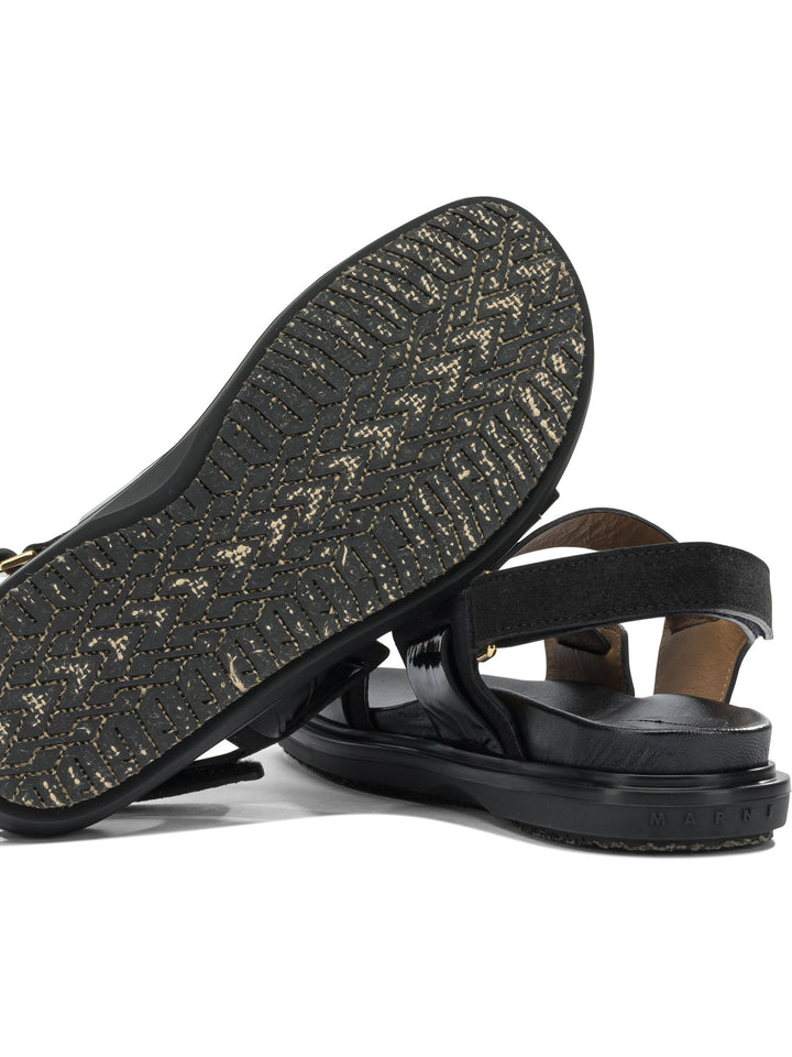 Marni Fussbett Sandals - Black | 74a817011dbaf0a3160c1776dcdf2dc09663e946