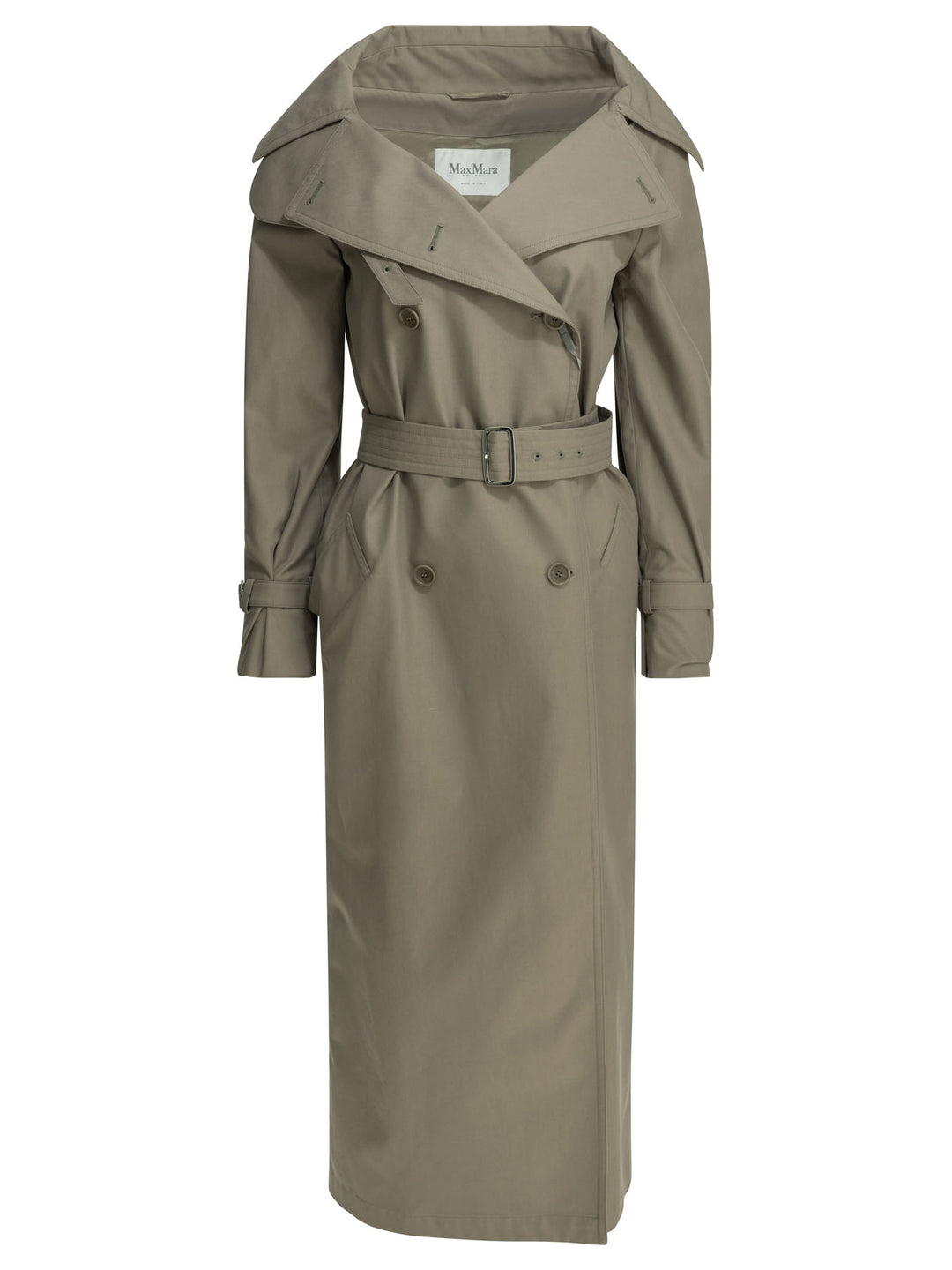 Max Mara Drip-Proof Cotton Trench Coat Jackets and Coats - Grey | db0f4e96b1c1de9a7db73853c54c48809915a527