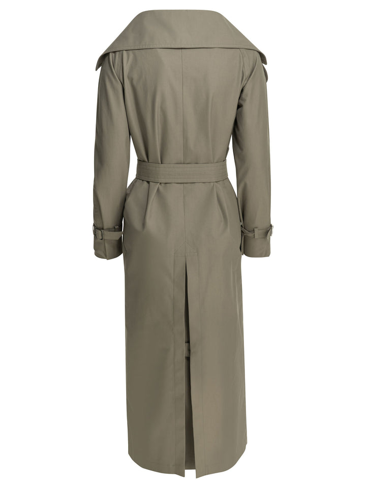 Max Mara Drip-Proof Cotton Trench Coat Jackets and Coats - Grey | 5f644a550052fc7c9664c2b0e3f352d18fed5866