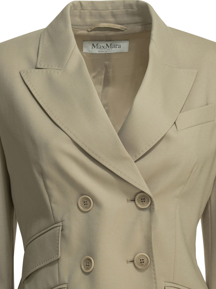 Max Mara Double-Breasted Wool Blazer Jackets and Coats - Beige | b9720fabcf7c085dcf6d8cdcab2aaa4a53a7e21a