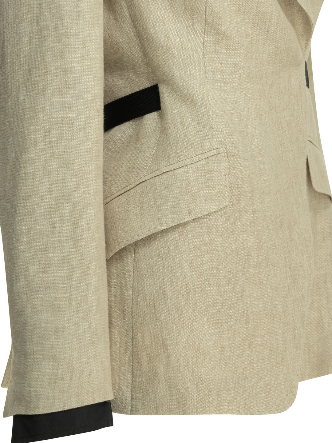 Max Mara Linen Double-Breasted Blazer Jackets and Coats - Beige | 70e0cd6955b2b20df51f6c1c72479a3e9e3563d5