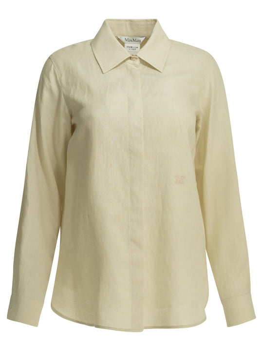 Casual Linen Shirt Shirts Beige