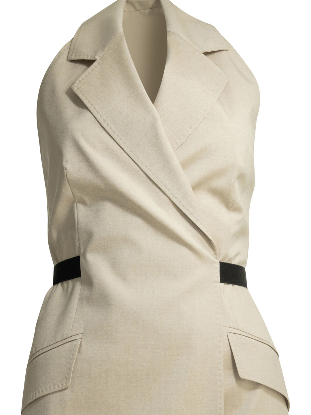 Max Mara Open Back Midi Dress Dresses - Beige | 884501078e485d9f9c06bd3671c96d33b59e6850