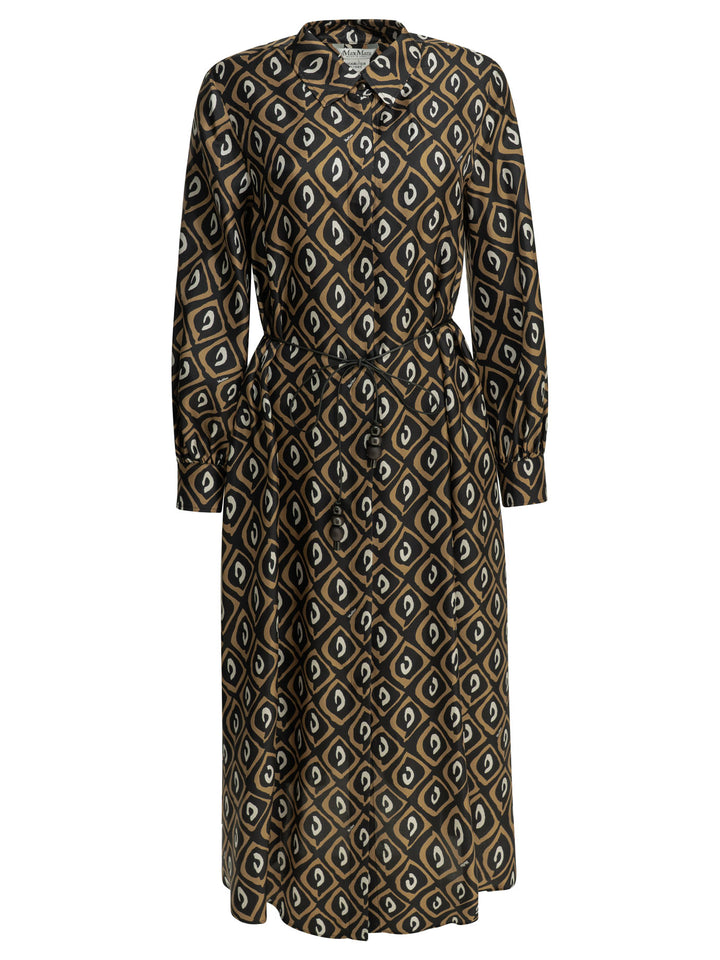 Max Mara Long Chemise Dress Dresses - Black | c76636cef5ca30ad9af09f17df8d6518431d0950